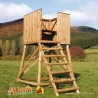 Cabina aperta piccola da caccia 127x127x110 - senza tetto -