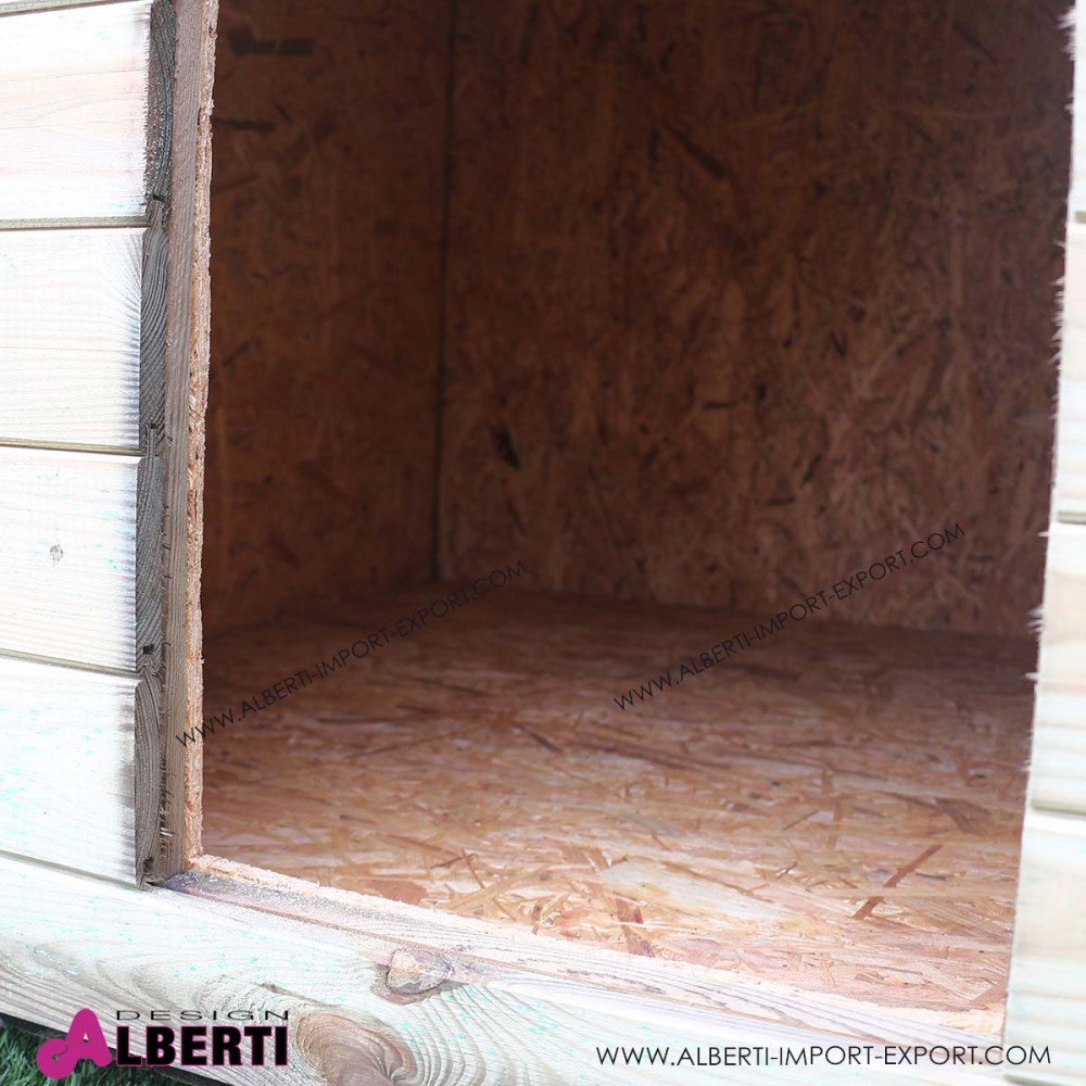 Casetta per cani in legno 80x100xh105